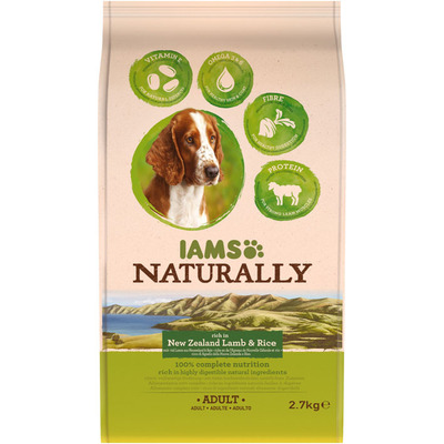 IAMS Naturally dog lam & rijst