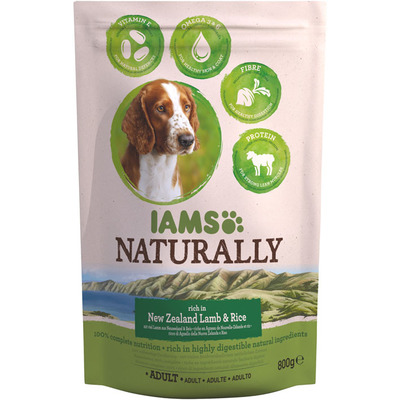 IAMS Naturally dog adult lam & rijst