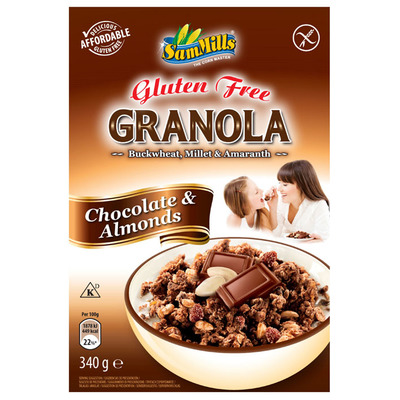 SamMills Granola chocolade-amandel glutenvrij