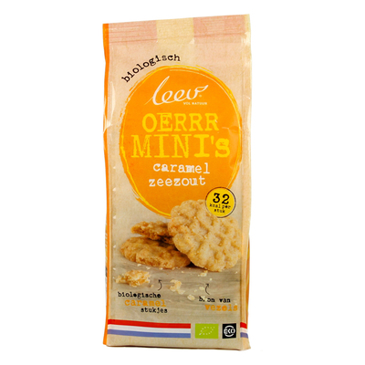 Leev Oerrr mini caramel-zeezout bio