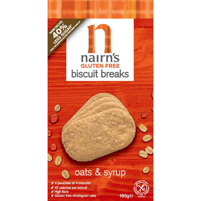Nairn's Biscuit breaks oats syrup glutenvrij
