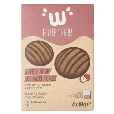 Waffi Gluten Free Hazelnoot wafelcake