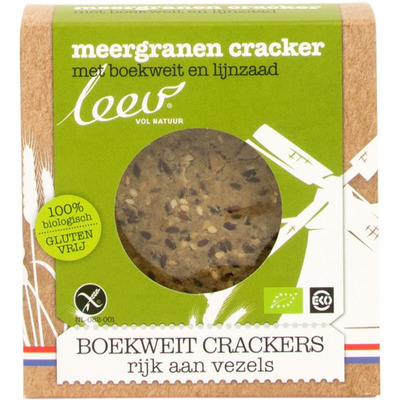 Leev Crackers boekweit bio glutenvrij
