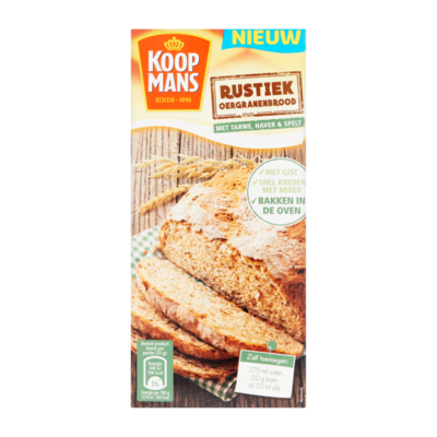 Koopmans Rustiek Oergranenbrood met Tarwe, Haver & Spelt