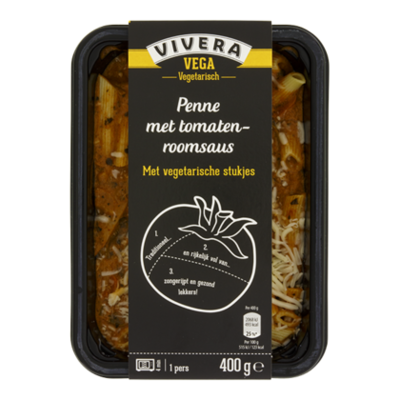Vivera Penne met romige tomatensaus