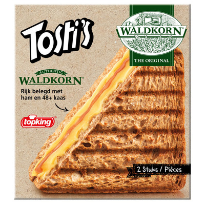 Topking Tosti's waldkorn ham & kaas