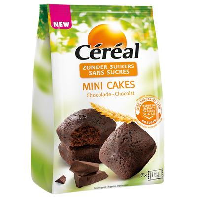 Cereal Mini cake chocolade suikerbewust