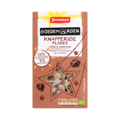 Zonnatura Goedemorgen Knapperige Flakes Choco Sterren