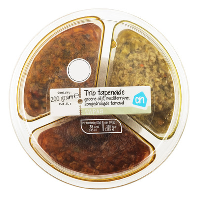 Huismerk Trio van tapenade