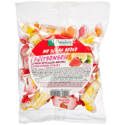 Damhert Fruitbonb citr appelsien aardb suikerbew