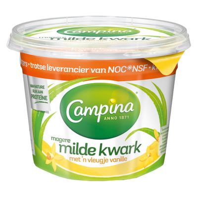 Campina Magere milde kwark vanille