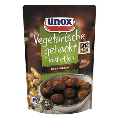 Unox Vega ballen in satésaus
