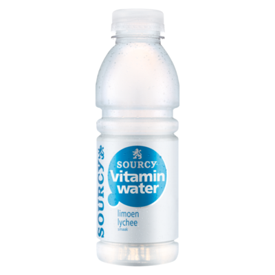 Sourcy Vitaminwater Limoen en Lycheesmaak