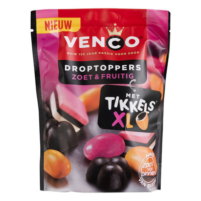 Venco Droptoppers zoet & fruitig