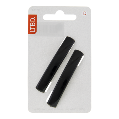LTBD Haarspeld 2 klein zwart plastic