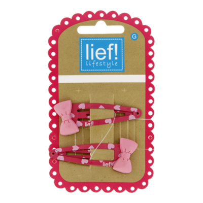 Lief Clic roze met strikjes