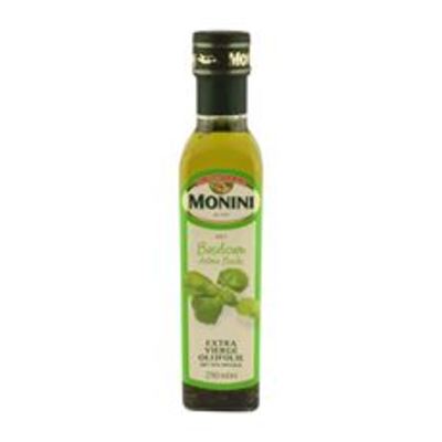 Monini Extra vierge Olijfolie basilicum 250 ml