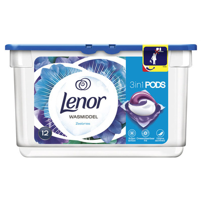 Lenor 3in1 pODS zeebries wasmiddel capsules