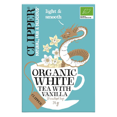 Clipper Organic white tea vanilla 1-kops