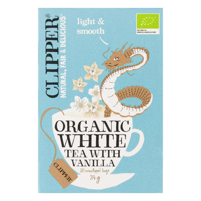 Clipper Organic white tea vanilla 1-kops