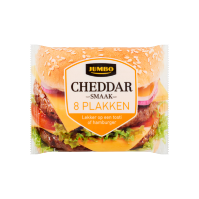 Huismerk Cheddar Smaak 45+ Kaas 8 Plakken
