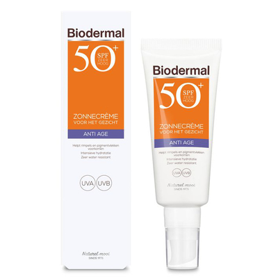 Biodermal Zonnecrème anti age gezicht SPF50+