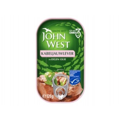 John West Kabeljauwlever in eigen olie