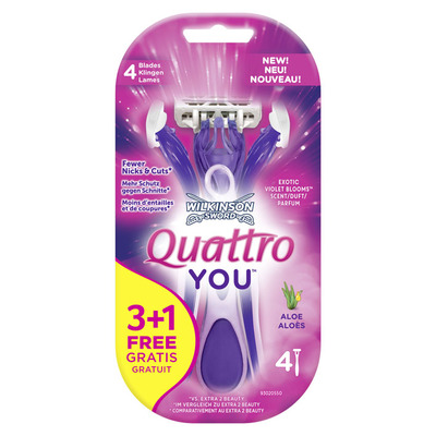 Wilkinson Sword wegwerpmesjes Quattro you female