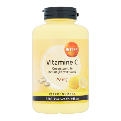 Roter Vitamine C 70 mg Citroensmaak 800 Kauwtabletten
