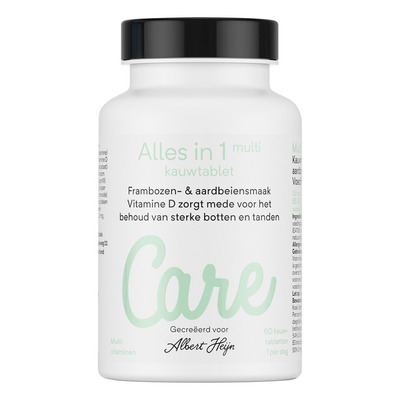 Care Multi alles-in-1 kauwtabletten framboos
