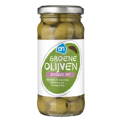 Huismerk Groene olijven zonder pit