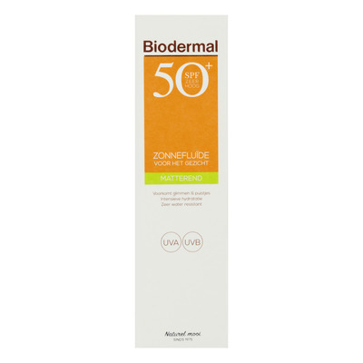 Biodermal Matterende zonnefluïde SPF 50+
