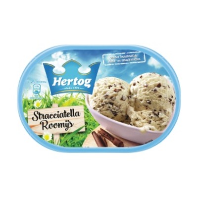 Hertog Roomijs straciatella ijs