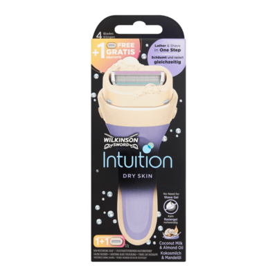 Wilkinson Sword Intuition Dry Skin Kokosmelk & Amandelolie + 1 Gratis Navulmesje