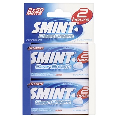 Smint Mondverfrisser Clean Breath Peppermint 2 Pack