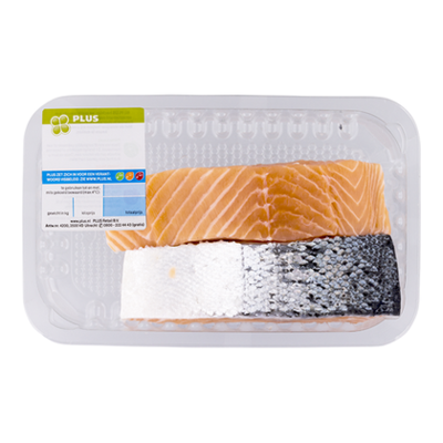 Huismerk Zalmfilet op Huid