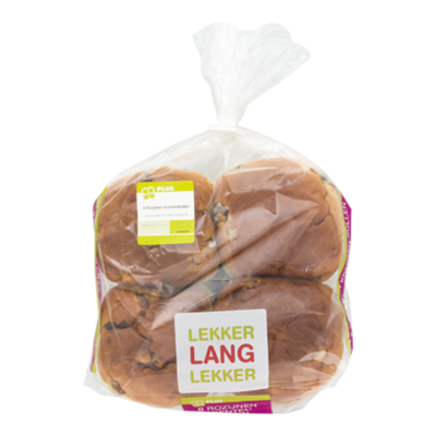 PLUS Krentenbollen lekker lang vers