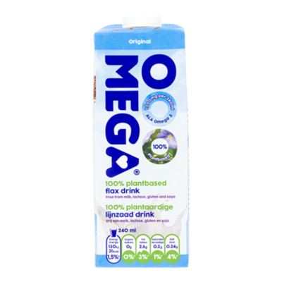 OOOMEGA 100% Plantaardige Lijnzaad Drink