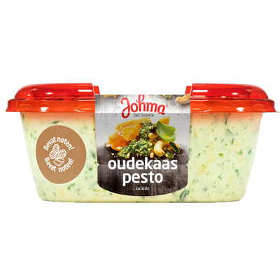 Johma Oudekaas-pesto salade