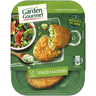Garden Gourmet Vegetarische spinazie-kaas rondo