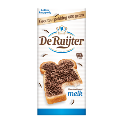 De Ruijter Chocoladehagel Melk Grootverpakking