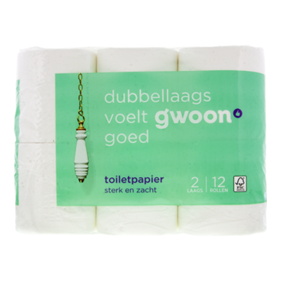 G'woon Toiletpapier 2-laags