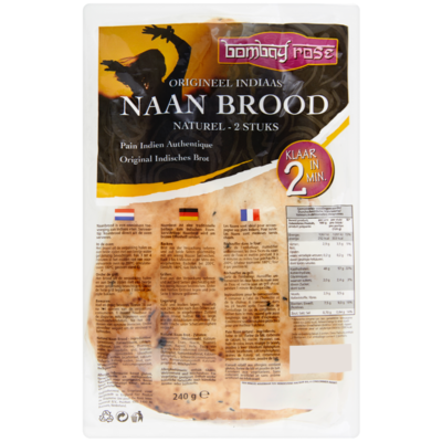 Bombay Rose Naanbrood naturel