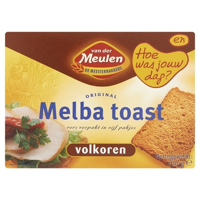 Van der Meulen Melba Toast Volkoren
