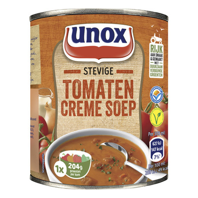 Unox Soep in blik stevige tomaten-cremesoep