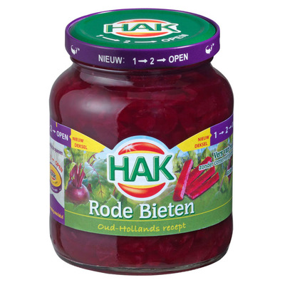 Hak Rode bieten sticks zoetzuur