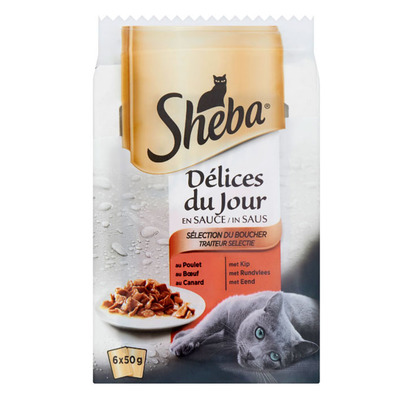 Sheba Delices du jours selectie in saus