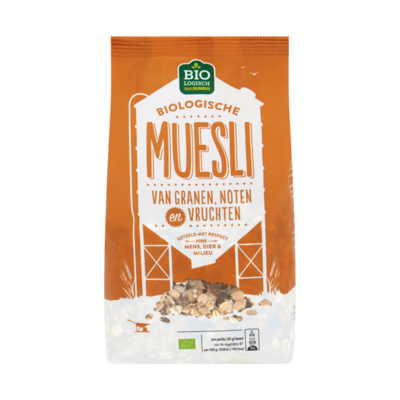 Huismerk Biologisch Biologische Muesli van Granen, Noten en Vruchten