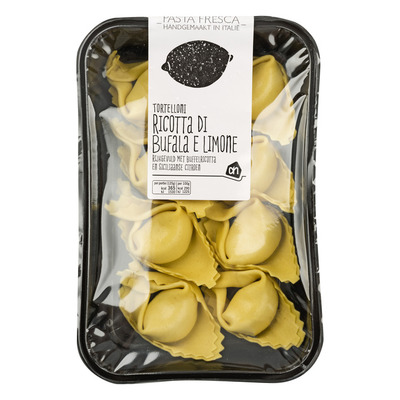 Huismerk Tortelloni ricotta di bufala e limone