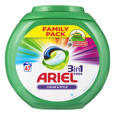 Ariel 3in1 pods kleur&stijl wasmiddel capsules